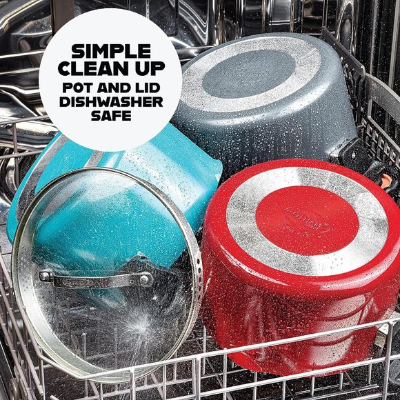 5 Quart Stock Multipurpose Pasta Pot with Strainer Lid - Picture 6 of 8